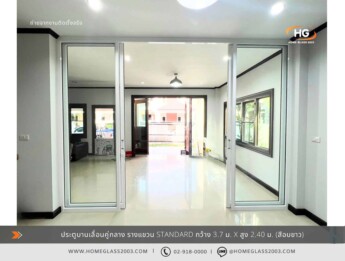 ประตูบานเลื่อนคู่กลาง รางแขวน ประตูบานเลื่อนคู่กลาง รางแขวน